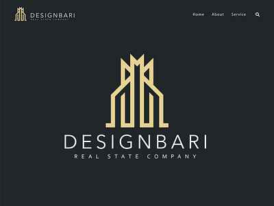 Designbari | Real Estate Company Logo Design branding branding design gradinet logo illustration logo design minimalist logo vector