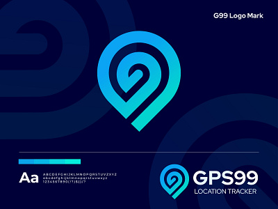 GPS Tracker Modern Logo Design brand identity branding business logo colorfull design gradient logo design logos minimalist logo modern logo nfts vector