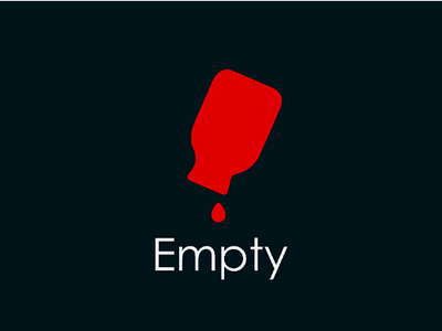 Empty bottle creative creative design creative logo empty empty bottle logo logo concept logo design
