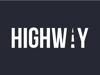 Highway Clever Wordmark Logo clever wordmark clever wordmark logo creative highway typographic logo typography wordmark wordmark logo
