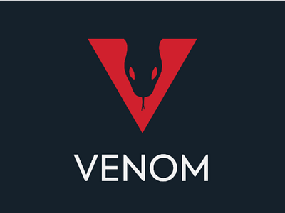 Venom Logo Design creative letter v logo logo design logo mark logos logotype negative space logo snake