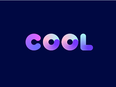 Cool Logo brand identity branding cool cool logo gradient logo concept logo design logo designer modern logo typographic logo typography wordmark wordmark logo