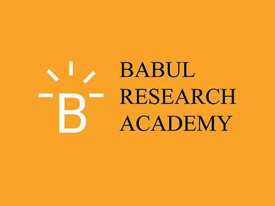Babul Research Academy Logo Design academic academy logo brand identity creative logo institution knowledge light logo logo design logo designer research research logo