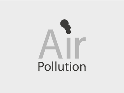 Air Pollution air pollution pollution smoke typographic logo typography wordmark wordmark logo