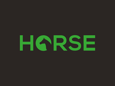 HORSE logo design brand designer brand identity branding creative logo horse logo logo logo design logo designer negative space typographic logo typography wordmark