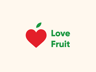 Love Fruit brand identity creative logo fruit fruit logo logo logo design logo designer logo mark love love logo