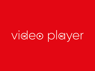 video player logo design creative logo logo logo design logo designer logo mark player logo typographic typographic logo typography video video logo video player videoplayer wordmark wordmark logo
