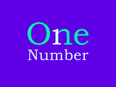 One Number