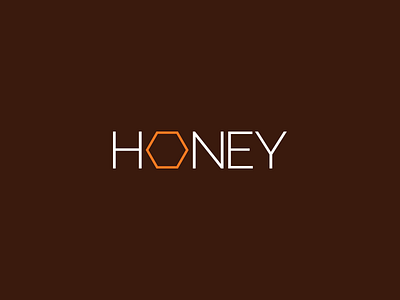 HONEY LOGO DESIGN branding creative logo honey honey comb honey logo honeybee honeycomb minimal minimal logo minimalist typogaphy typographic typographic logo typography wordmark wordmark logo