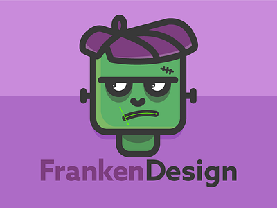 FrankenDesign design frankenstein illustration pen tool purple