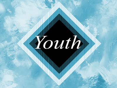 Youth LOGO blue italics logo paint times new roman youth