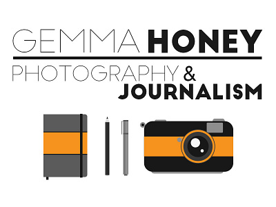 Branding Ideas! branding camera illustrator journalism journalist logo notebook photography