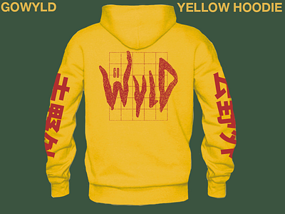 GOWYLD Yellow Hoodie clothing garment hoodie merch red wild yellow