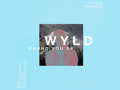 WYLD Found You EP album artwork blue ep mountain music