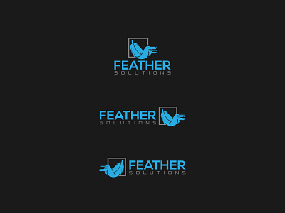 FEATHER Solutions logo brand branddesigner businesslogo create design graphicdesigner logo logodesigner minimalist