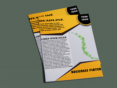 free a4 brochure mockup 1flayer