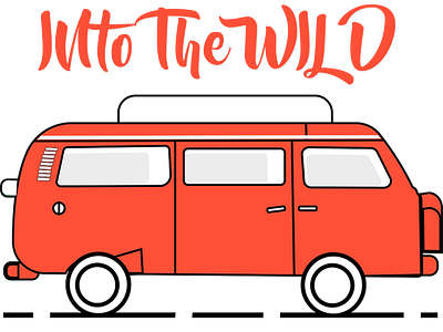 into the wild adobe illustrator art illustration illustrator travel van volkswagon