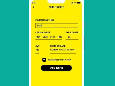 Daily UI - 002 - Credit Card Checkout