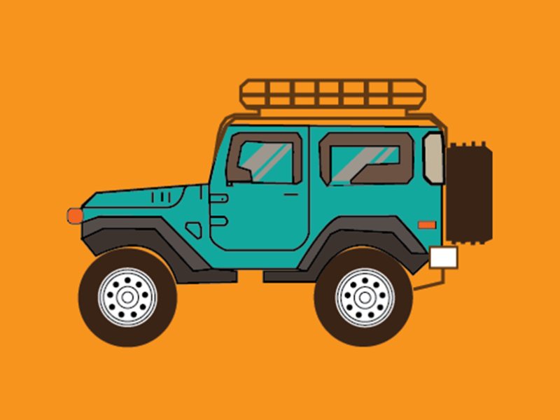 Jeep Illustration by AMIT YADAV on Dribbble