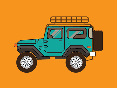 Jeep Illustration design illustration illustrator jeep vector