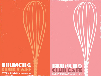 Club Cafe Brunch brunch hand drawn identity kitchen linework logo menu restuarant whisk