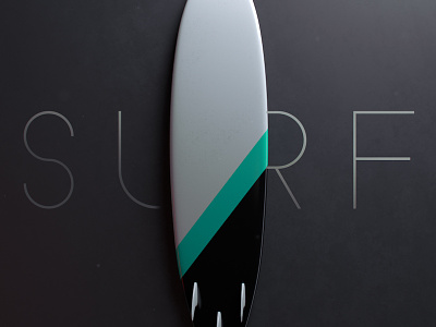 Surf 3d arnoldrenderer c4d cinema4d dramatic surf surfboard