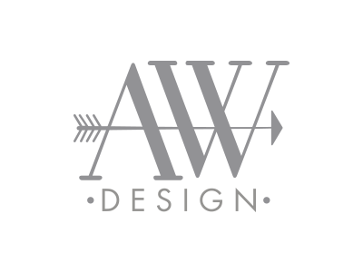 Aw Logo arrows aw graphic design gray logo logo design personal logo
