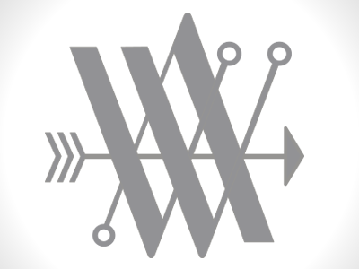 Ainsley Wagoner logo update arrow aw branding initials logo personal logo self logo work work logo