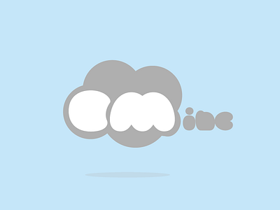 CirrusMio Logo branding clouds fat letters identity light blue logo pastel startup logo tech logo