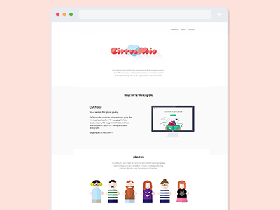 New CirrusMio Site company website flat illustration flat ui illustration landing page site design startup startup landing page web design