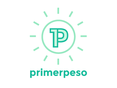 PrimerPeso Logo bright logo money p pastel peso primerpeso