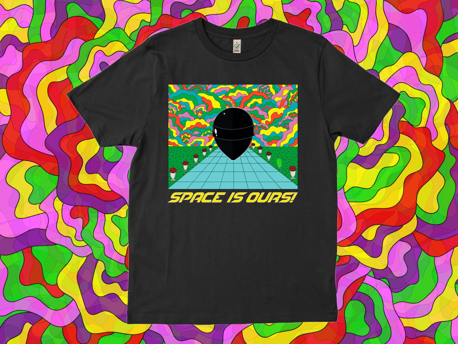 Space is ours! clothes disign everpress illustration merch merch design print psychedelic t shirt t shirt design