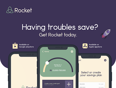 Rocket flyer design app branding design graphic design logo ui ux