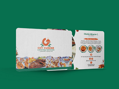 Catering Business Card Design foodbusinesscard catering