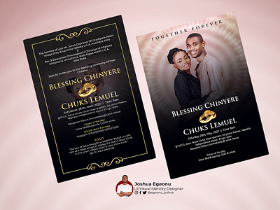 Minimal Wedding Invitation Design for Pst Lemuel