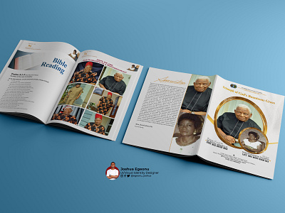 Birthday Brochure/Program Design for Grannies brochure design graphic design print social media design