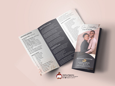 WEDDING PROGRAM FOR PST LEMUEL content design graphic design print social media social media design wedding wedding program