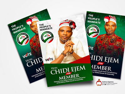 PDP ELECTION CAMPAIGN POSTER DESIGN design election graphic design house of rep nigeria nigerian politics pdp