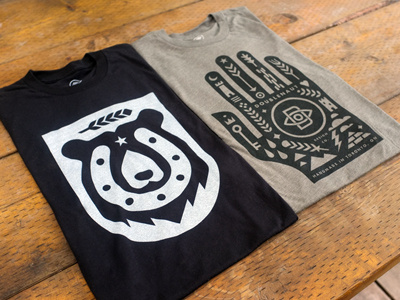 New t-shirts bear hand horseshoe shirt