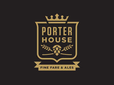 Porter House beer crest crown