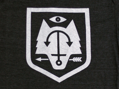 Shield anchor arrow eye shield shirt wolf