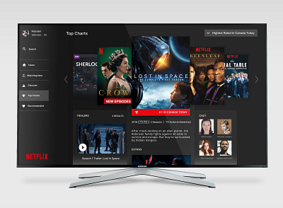 DailyUI 025 app appdesign dailyui dailyui025 design netflix product productdesign smarthome tv tv app ux uxui