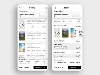 DailyUI 058 app appdesign books cart dailyui dailyui058 design order reading shopping shoppingcart ui ux uxui web