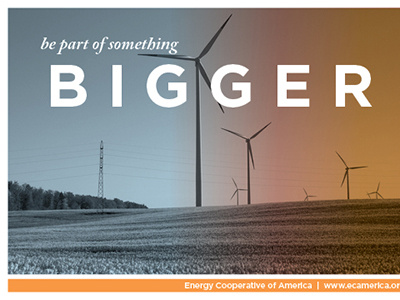 Energy Mailer Concept brochure co op cooperative electricity energy farm mailer power turbine wind wind farm