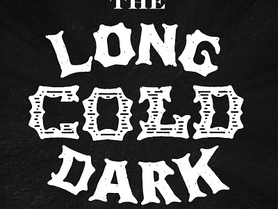 The Long Cold Dark - Band Logo band lettering logo music type