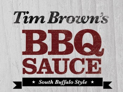 Barbecue Sauce Packaging - Type Treatment Comp bbq buffalo corealis new york packaging type typography