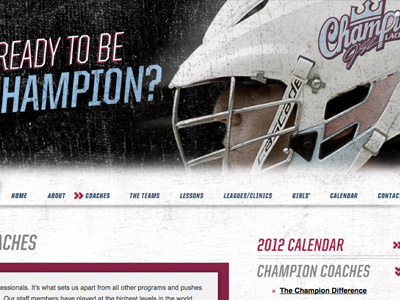 Champion Lacrosse Website