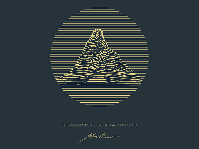 Stetind Poster john muir mountain poster print quote
