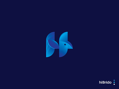 H Letter Logo With Bird Icon
