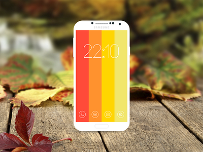 Autumn Lockscreen android collection developer download flat free icons lockscreen minimalistic mobile set ui